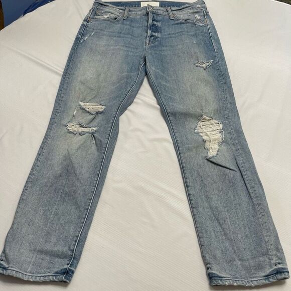 Mother The Scrapper Ankle Wicked Wild Calling Denim Jeans Size 29 - Picture 1 of 11